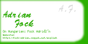 adrian fock business card